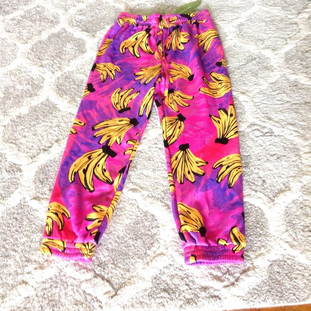 Farm Rio Tie-Dye Banana-Print Sweatpants - Picture 7 of 11